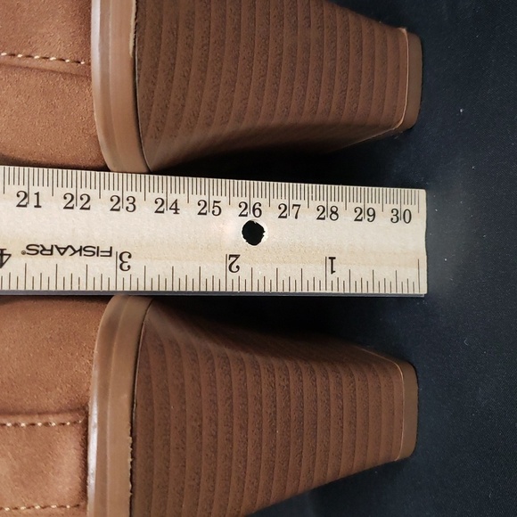 H by Halston "Charlotte" Pull-on Block Heel Vegan Leather Boot, 6.5 - Picture 8 of 8